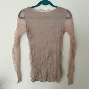 SPARKLE LIGHT PINK TOP MADE IN ITALY